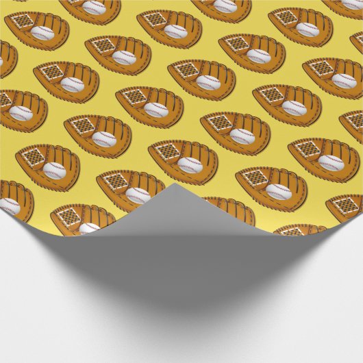 Baseball Wrapping Paper Cadeaupapier (Hoek)