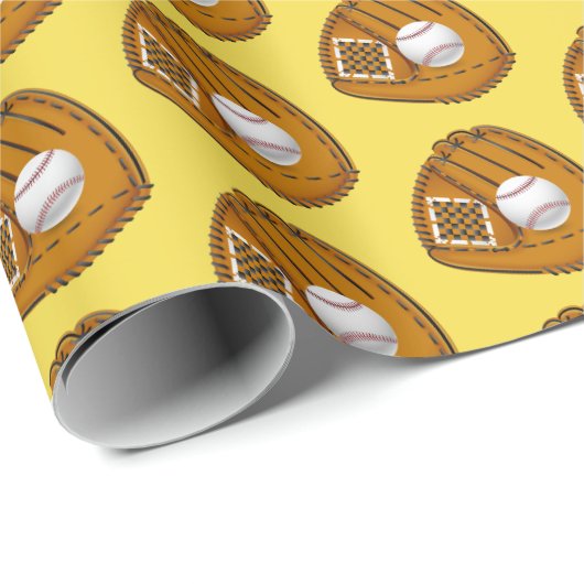 Baseball Wrapping Paper Cadeaupapier (Rol Hoek)