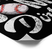 Baseball wrijft wat vuil op het grappige Humor Gez Poster (Hoek)