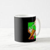 Baseball Xmas Christmas Baseball Ice Cream Drip Bo Koffiemok (Voorkant rechts)