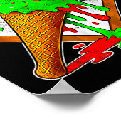 Baseball Xmas Christmas Baseball Ice Cream Drip Bo Poster (Hoek)