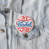 Baseball Y'all-Button Ronde Button 7,6 Cm (In situ)