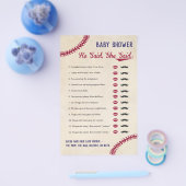 Baseball zei dat ze het Baby shower zei: "Game" Flyer (Enkel)