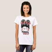 Baseball Zuster Baseball Girl Funny Zuster Moeder T-shirt (Voorkant volledig)