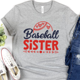 Baseball Zuster Shirt, Gift for Sister T-shirt