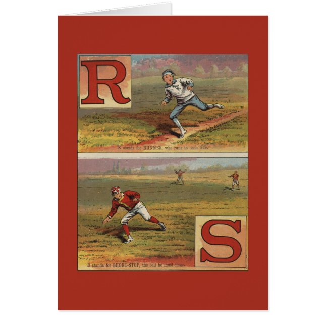 Baseballalfabet R en S (Voorkant)