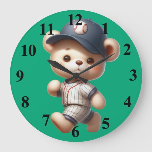 Baseballberen 1 grote klok (Voorkant)