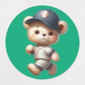 Baseballberen 1 labels (Design 2)