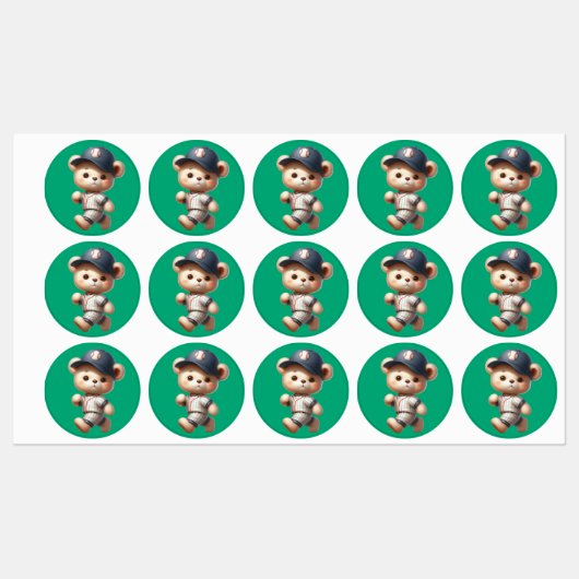 Baseballberen 1 labels (Vel)