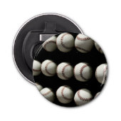 Baseballen Button Flesopener (Voorkant)