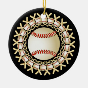 BASEBALLEN EN BATS ORNAMENT