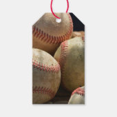 Baseballen en handschoen cadeaulabel (Voorkant)