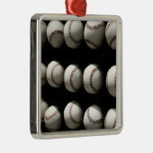 Baseballen Metalen Ornament (Rechts)