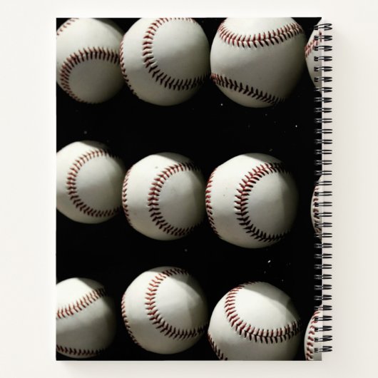 Baseballen Notitieboek (Achterkant)