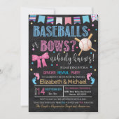 Baseballen of Bows Gender Live Kaart (Voorkant)
