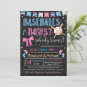 Baseballen of Bows Gender Live Kaart (Staand voorkant)