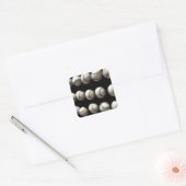 Baseballen Vierkante Sticker (Envelop)