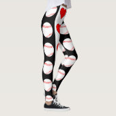 Baseballetjes en hartverwarmingen - Verticaal zwar Leggings (Rechts)