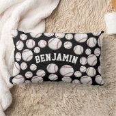 Baseballetjes met de aangepaste tas, zwart kussen (Deken)