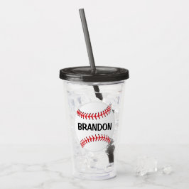 Baseballetjes Sport Acrylknollen Acryl Drinkbeker