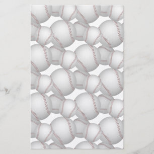 Baseballetpatroon Briefpapier