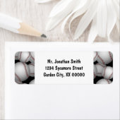 Baseballetpatroon Etiket (Insitu)