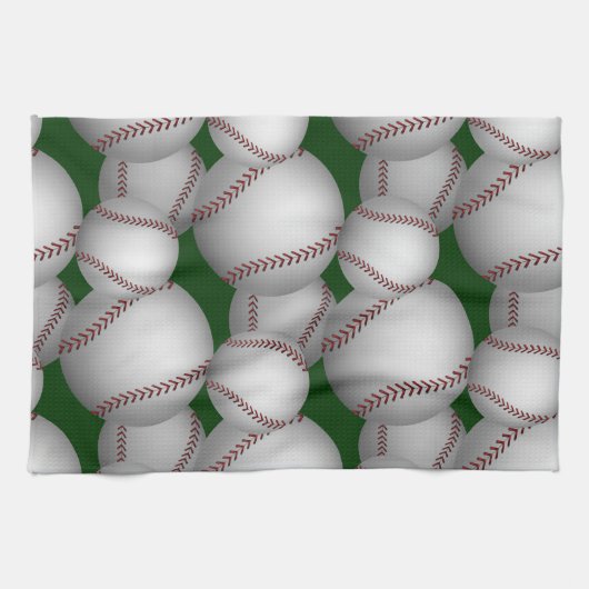 Baseballetpatroon Theedoek (Horizontaal)