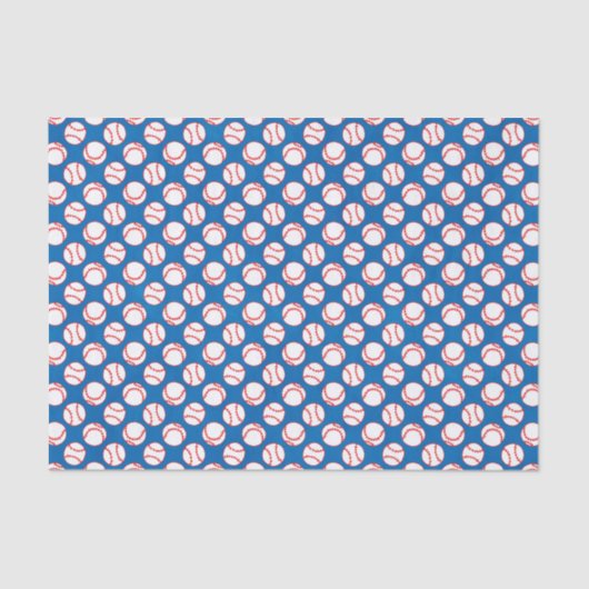 Baseballetpatroon Tissuepapier (Voorkant)