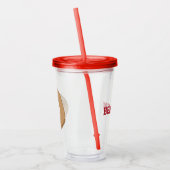 Baseballhandschoen Jerseynummer Acryl Drinkbeker (Links)