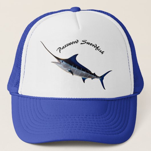 Baseballkappe für Angler Motiv Schwertfisch Trucker Pet (Voorkant)
