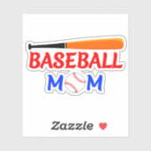 Baseballmoeder Sticker (Vel)