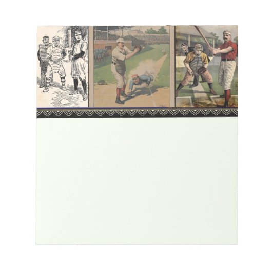Baseballposter Notitieblok (Voorkant)