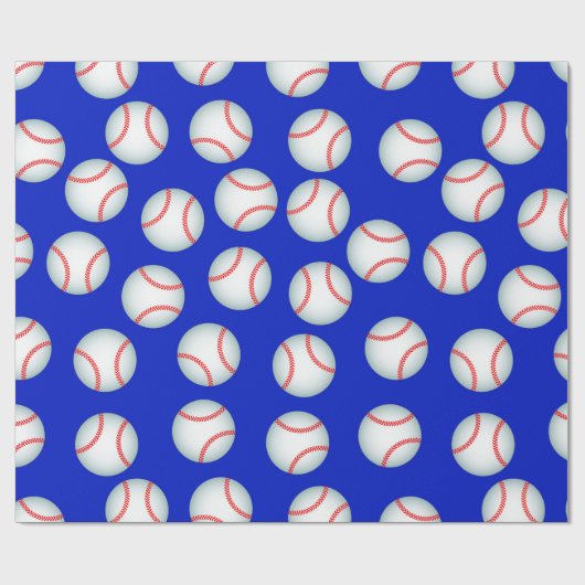 Baseballs Cadeaupapier (Vlak)