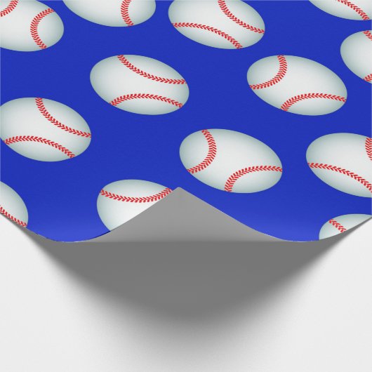 Baseballs Cadeaupapier (Hoek)