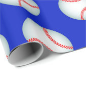 Baseballs Cadeaupapier (Rol Hoek)