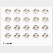Baseballs Design 2 Adresetiketten/Stickers Ronde Sticker (Vel)