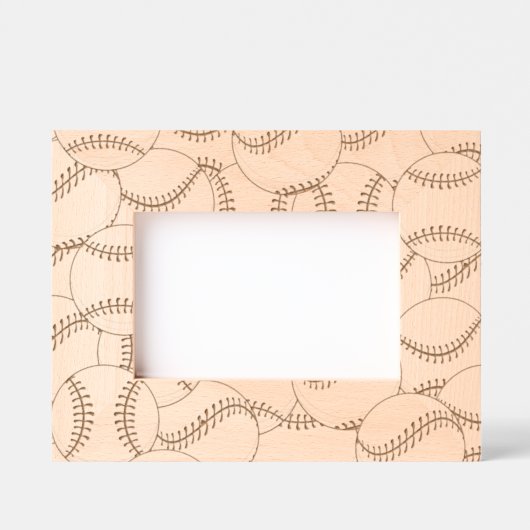 Baseballs Laser geëtst Afbeelding Lijst Gegraveerde Lijstjes (Voorkant)