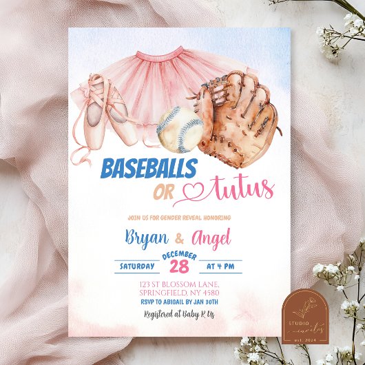 Baseballs of Tutus Geslacht Reveal Kaart