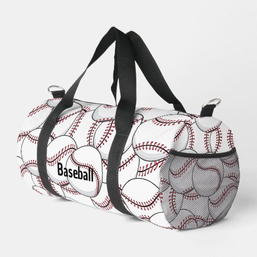 Baseballs ontwerp plunjezak (Rechterhoek)