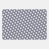 Baseballs patroon elke gelegenheid aangepaste kleu inpakpapier vel (Voorkant 2)