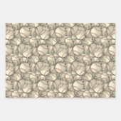 Baseballs patroon elke gelegenheid aangepaste kleu inpakpapier vel (Voorkant)