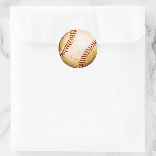 BASEBALLS RONDE STICKER (Tas)