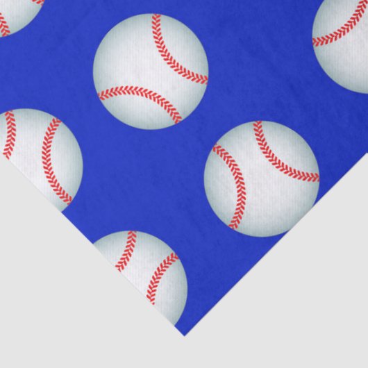 Baseballs Tissuepapier (Detail)