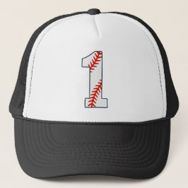 Baseballshirt Rugnummer 1 Trucker Pet
