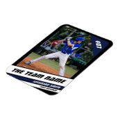 Baseballspeler Aanpasbaar Zwart Blauw Magneet (Linkerzijde)