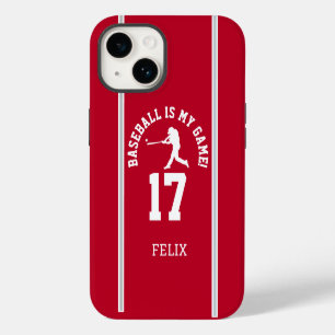 Baseballspeler Jersey Nummer Stijl iPhone 14 Hoesje
