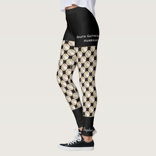 Baseballteam, Fake Black Shorts, naam Leggings (Links)