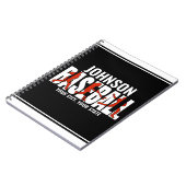 Baseballteam VOEG NAAM TOE KampioensspelSpeler Notitieboek (Linkerzijde)