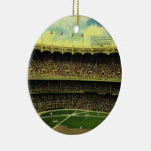 Basebalstadion sport met gewassen Keramisch Ornament (Rechts)