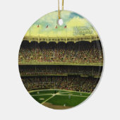 Basebalstadion sport met gewassen Keramisch Ornament (Links)